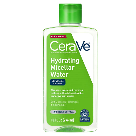 Hydrating Micellar Water Facial Cleanser & Eye Makeup Remover, 10 Fl Oz