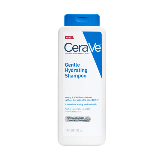 Gentle Hydrating Shampoo Sulfate Free & Color Safe for All Hair Types, 12 Fl Oz