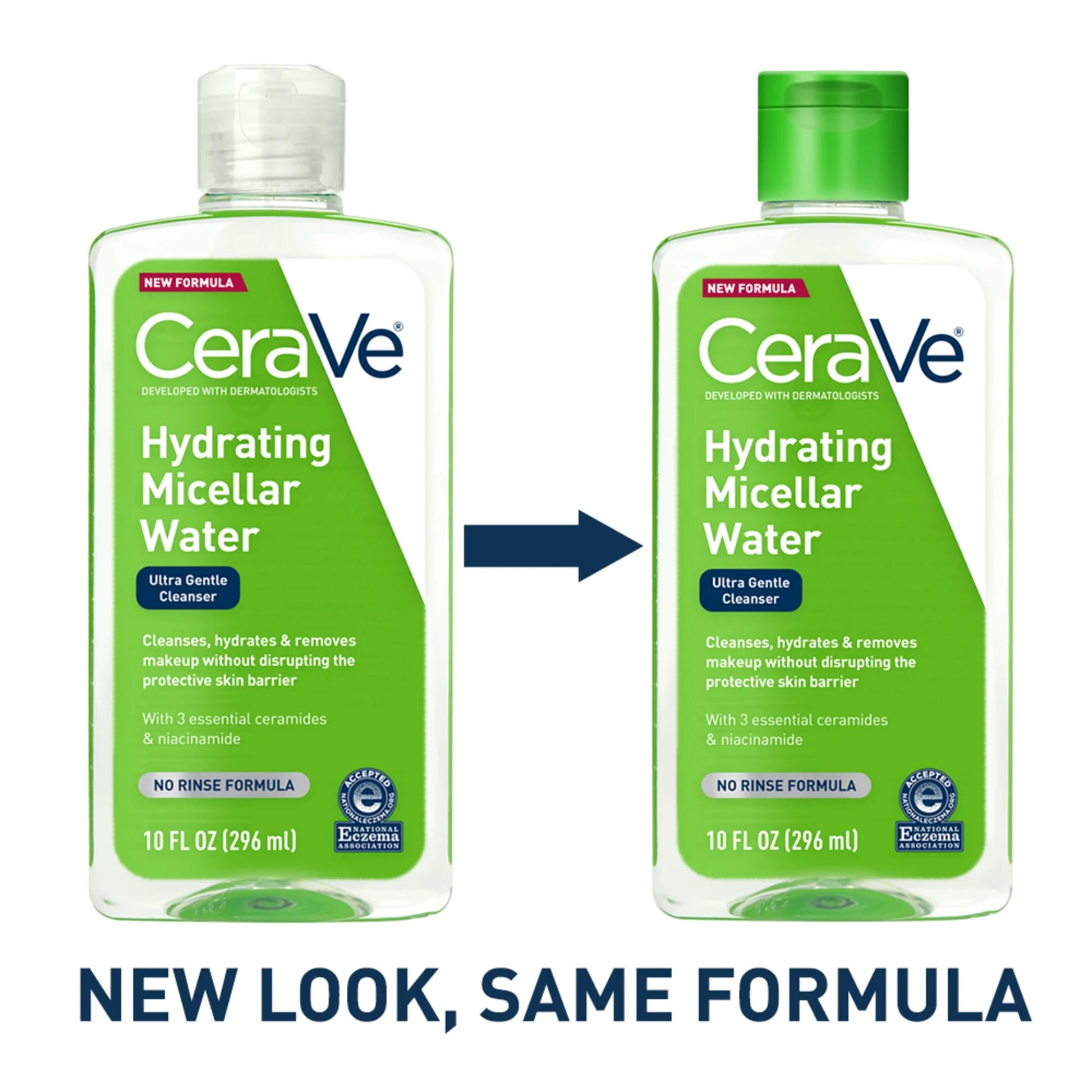 Hydrating Micellar Water Facial Cleanser & Eye Makeup Remover, 10 Fl Oz
