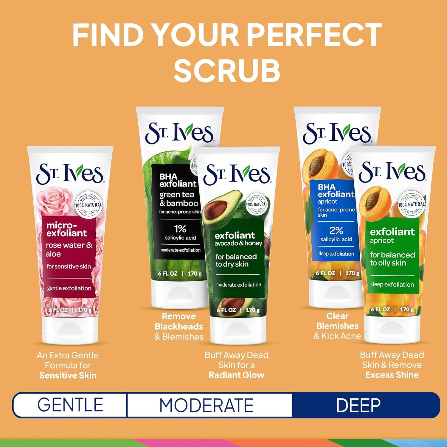Revitalize Your Skin with Apricot Face Scrub - Deep Exfoliation & Radiance Boost, 100% Natural, Oil-Free, 6 Oz